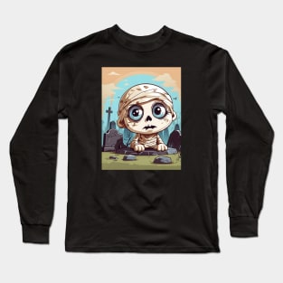 Cute Halloween Mummy Long Sleeve T-Shirt